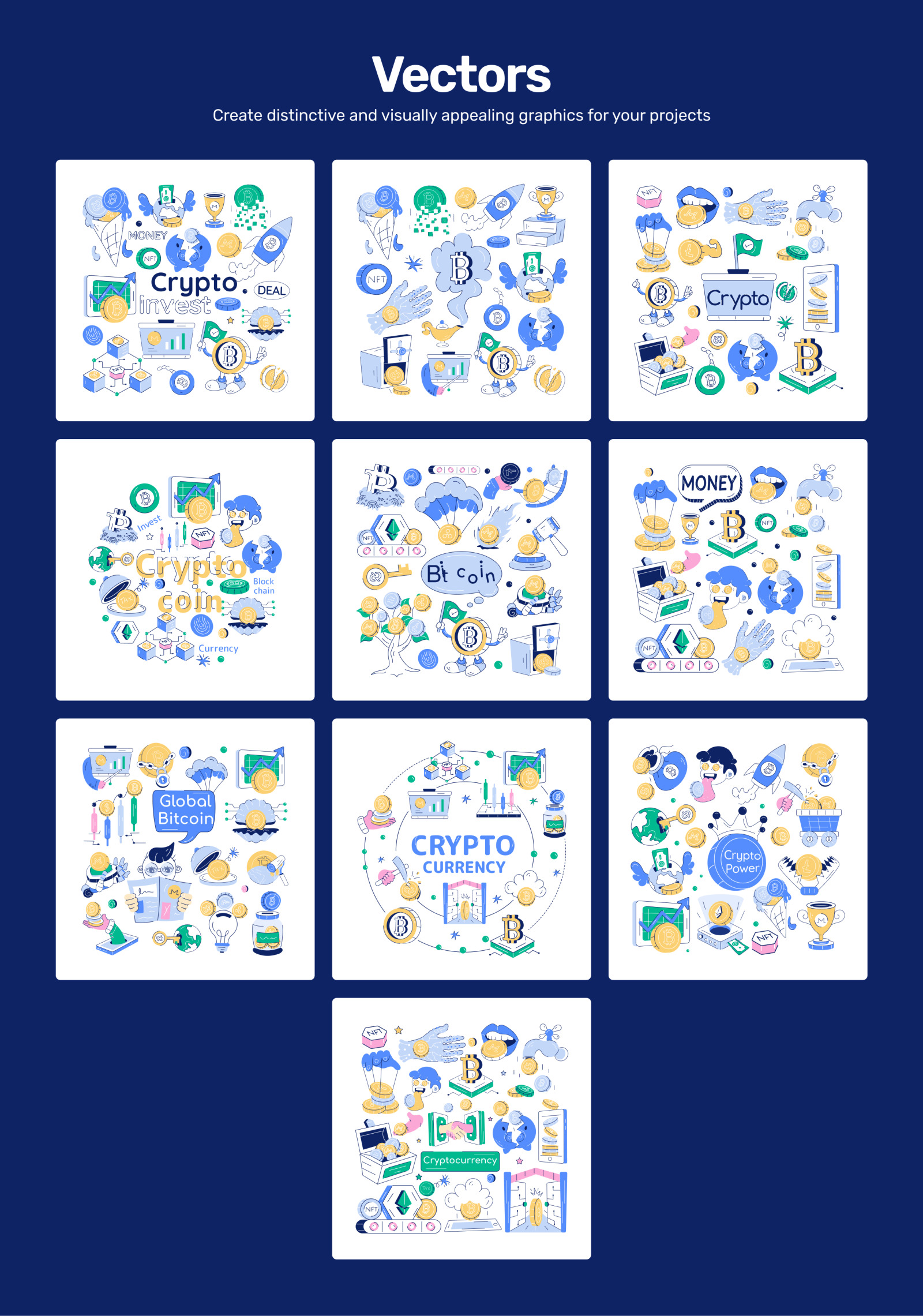 Cryptocurrency Designs Bundle Cryptocurrency Designs Bundle