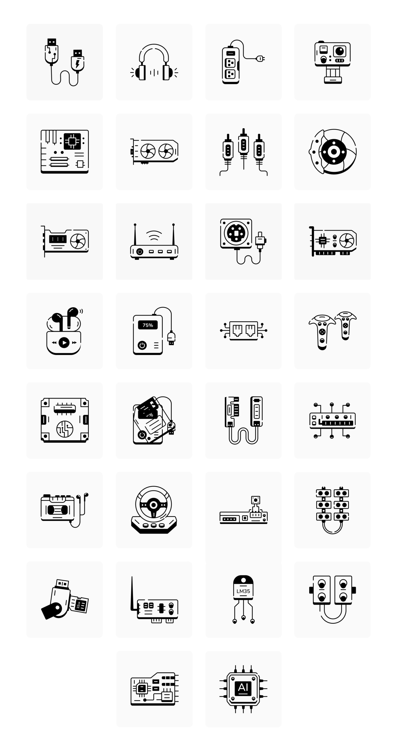 Animated Hardware Icons