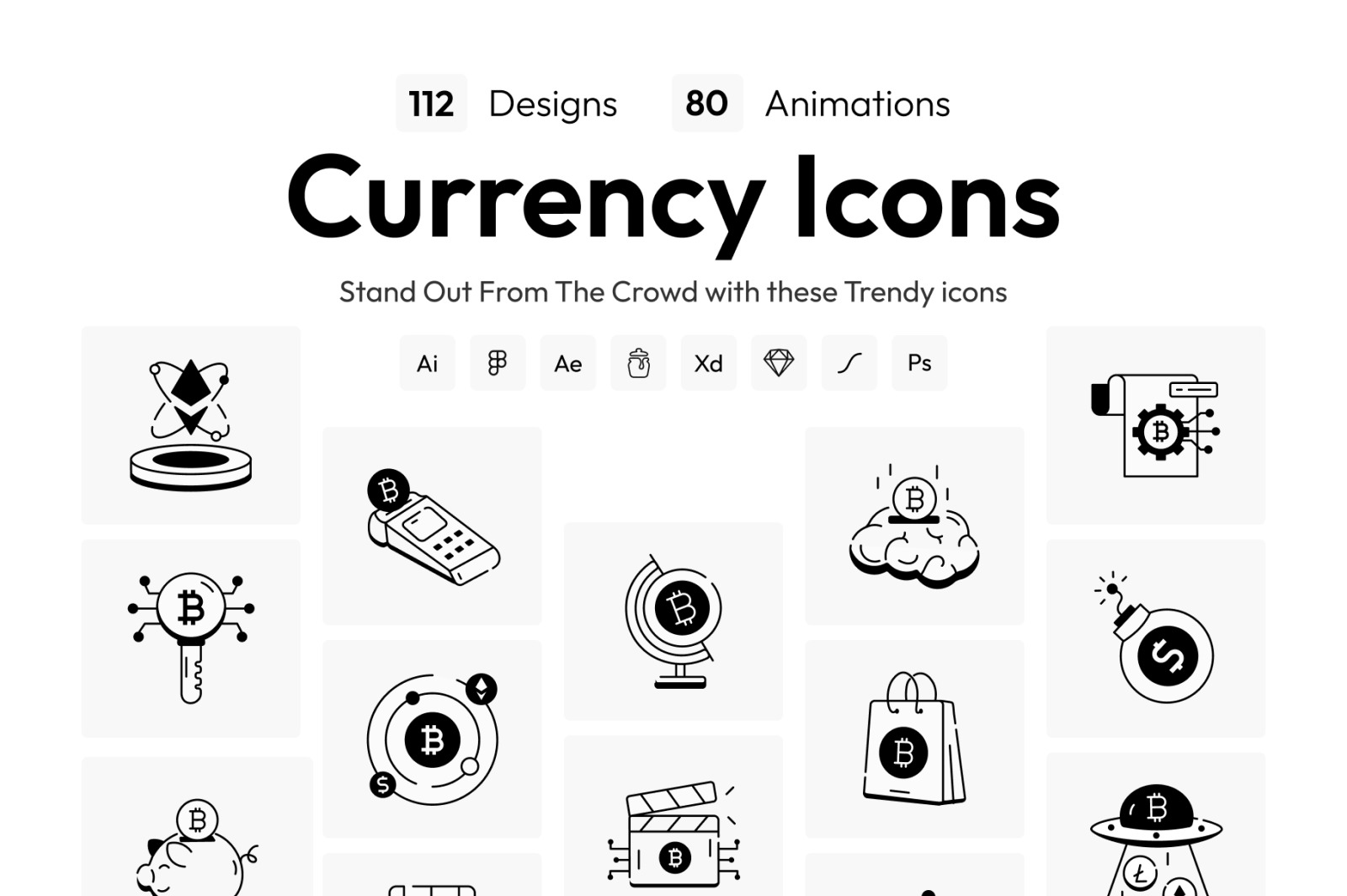 Animated Currency Icon Set