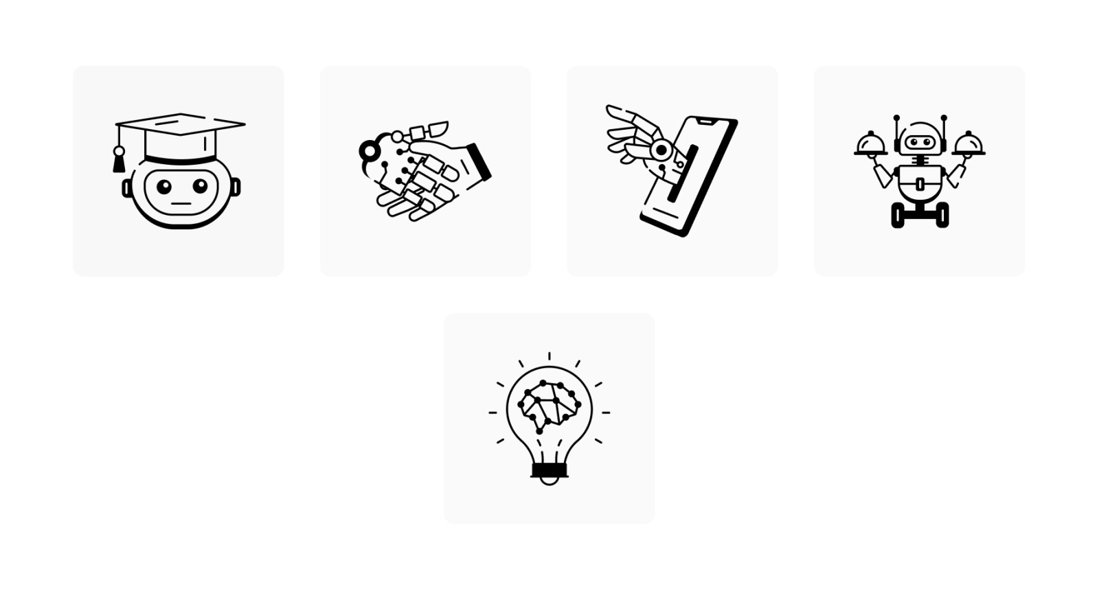Animated Artificial Intelligence Icons Animated Artificial Intelligence Icons