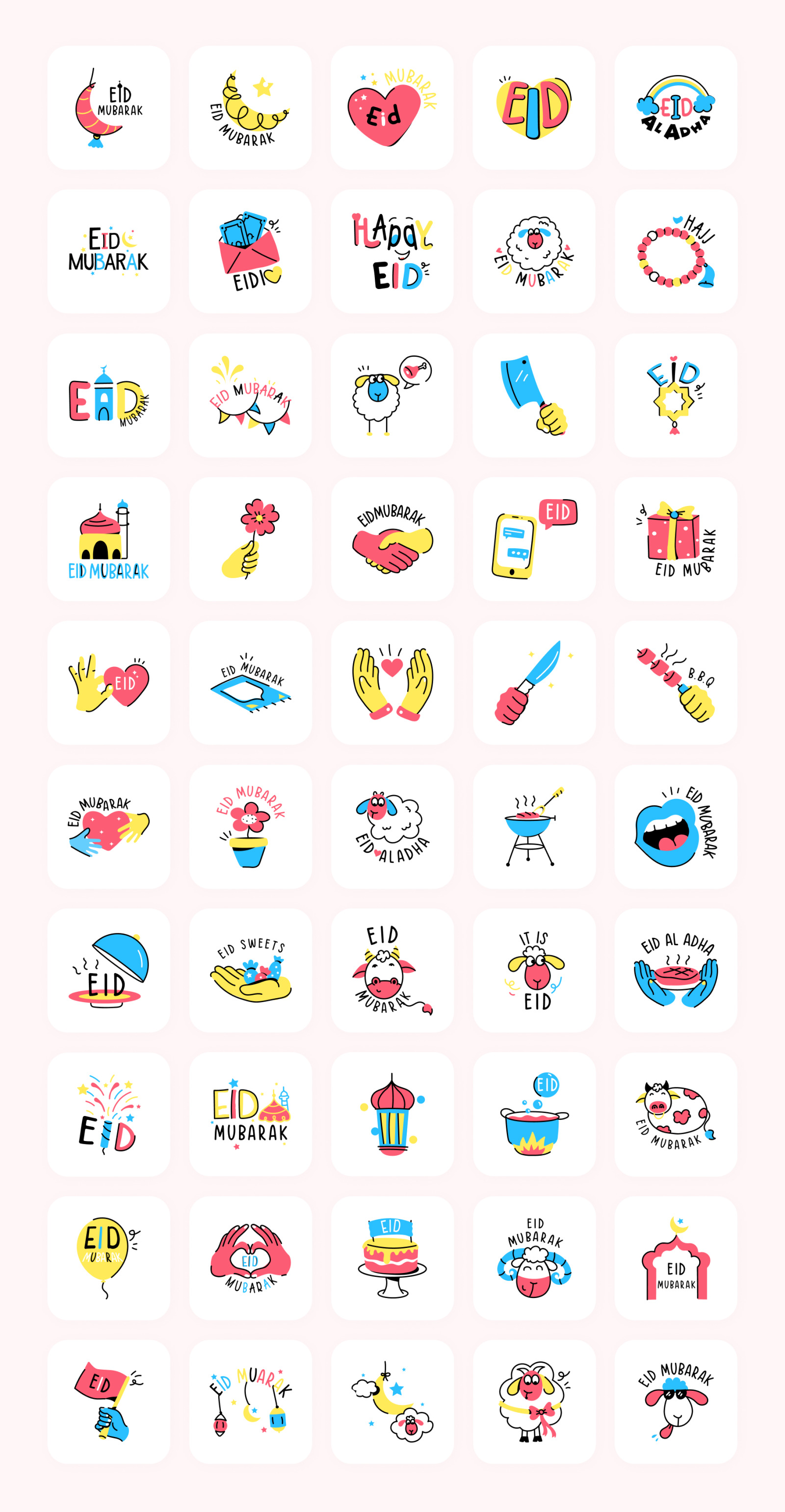 Eid al-Adha and Hajj Animated Stickers Eid al-Adha and Hajj Animated Stickers