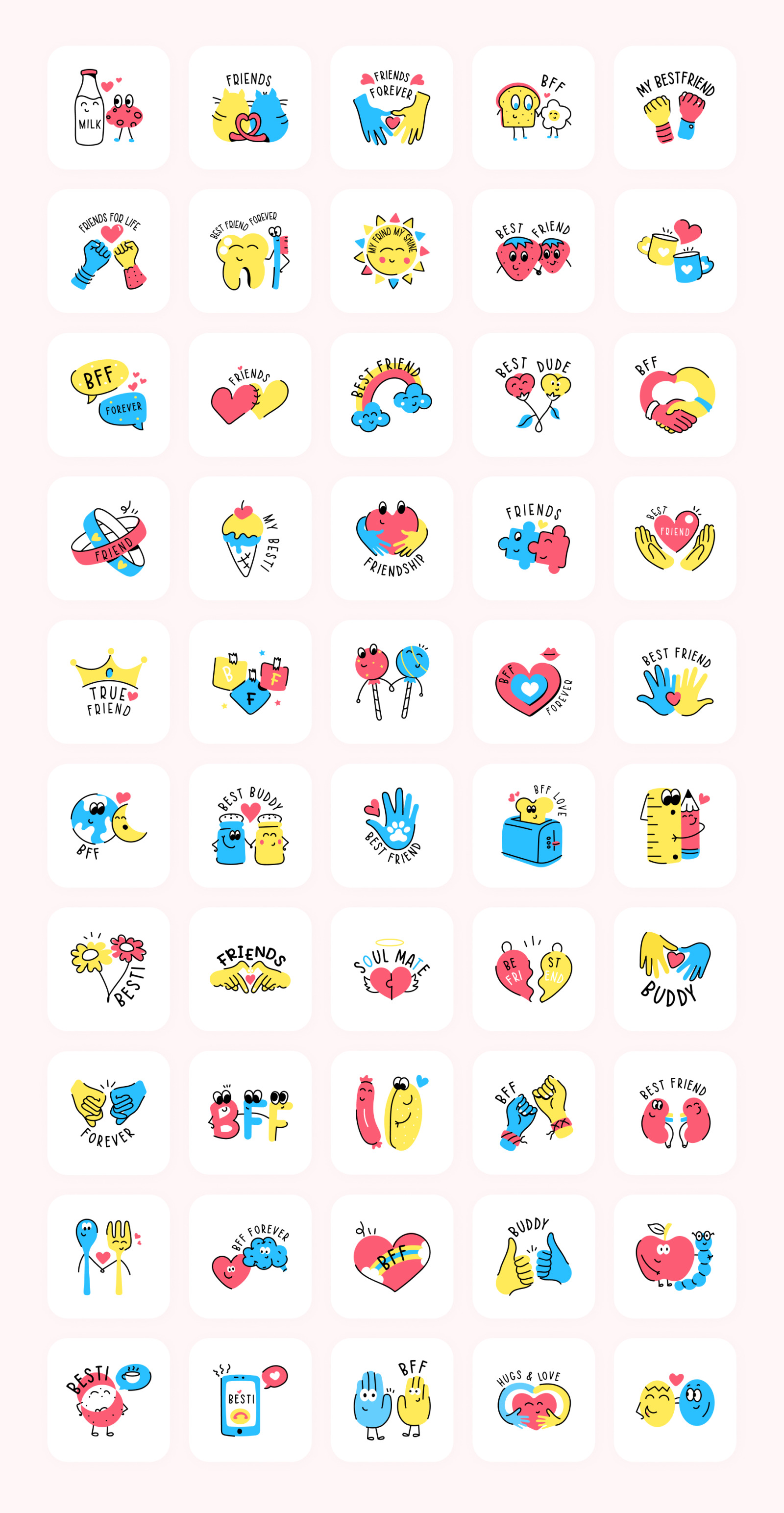 Friendship Day Animated Stickers