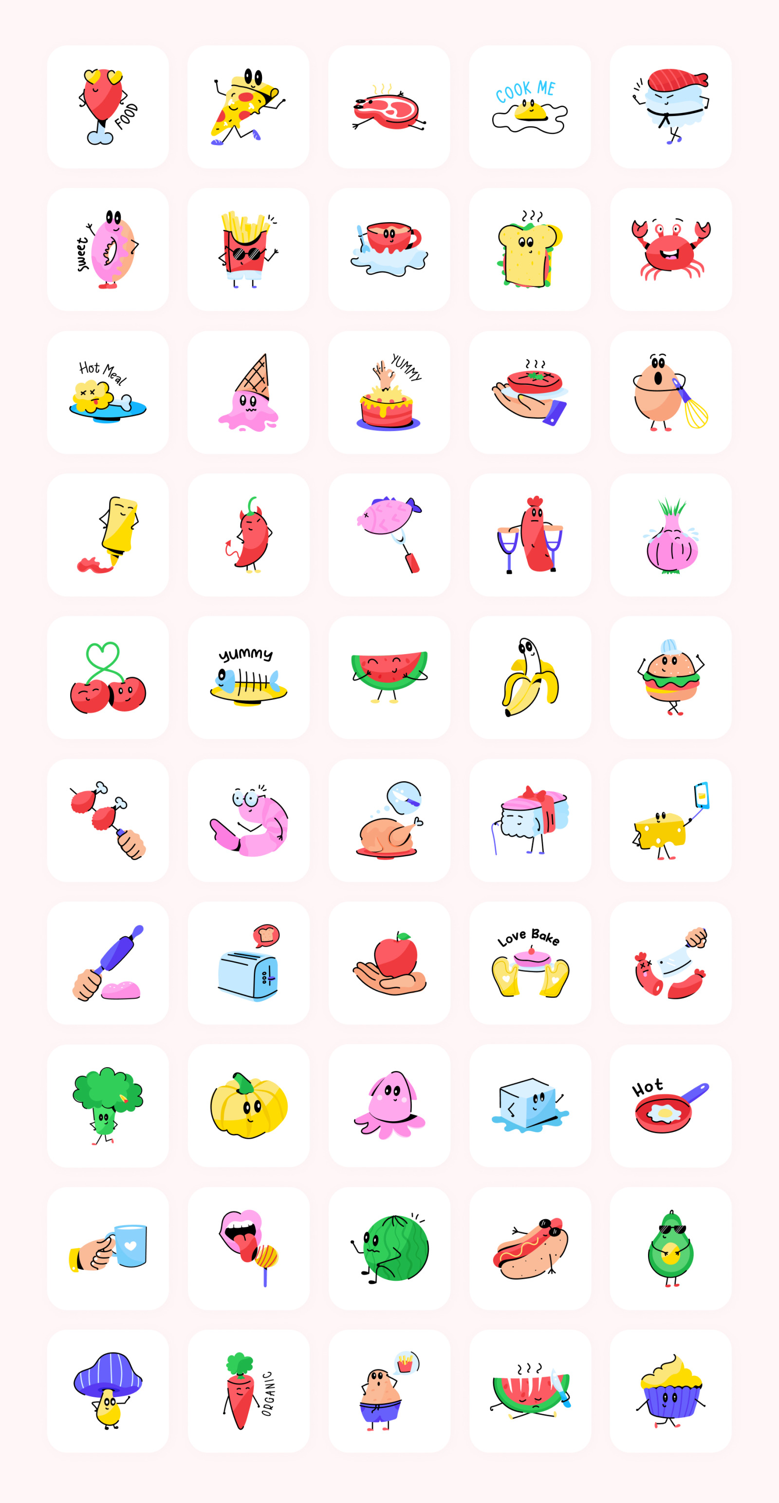 Food Animated Stickers