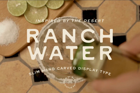 Ranch Water Display Type Font - Texas font