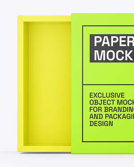 Paper Box Mockup