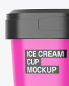 Glossy Ice Cream Cup Mockup