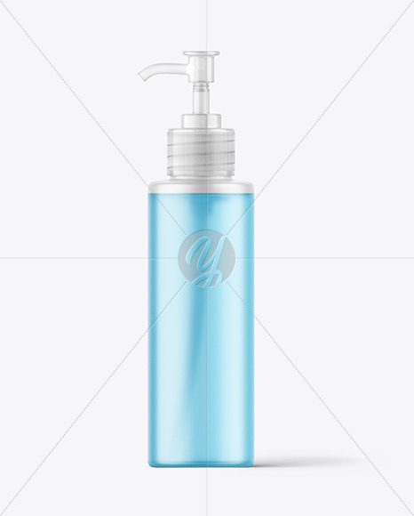 Frosted Bottle with Pump Mockup