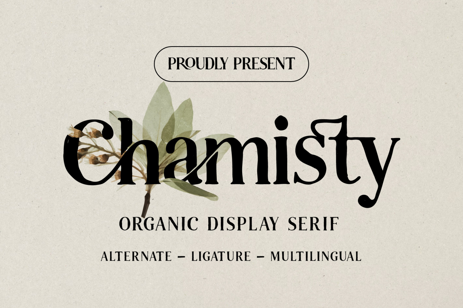 Chamisty - Organic Serif