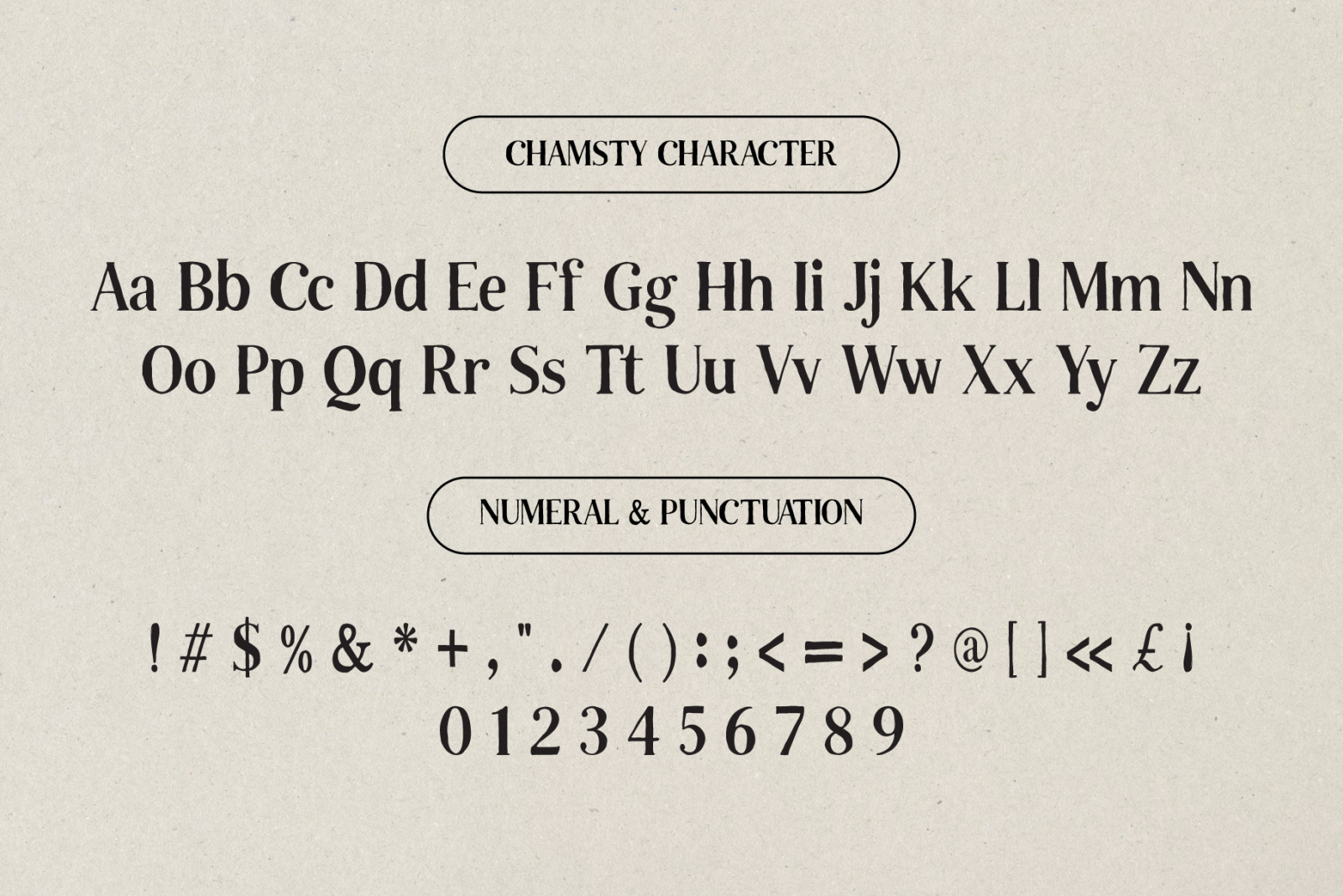 Chamisty - Organic Serif