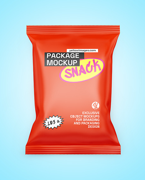 Matte Snack Package Mockup