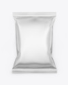 Matte Metallic Snack Package Mockup