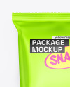 Matte Metallic Snack Package Mockup