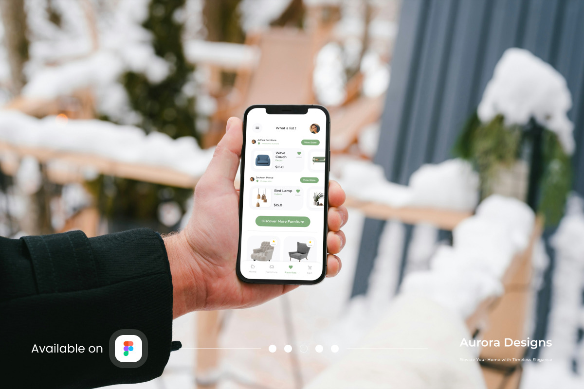 Aurora Designs - Furniture Mobile App Aurora Designs - Furniture Mobile App