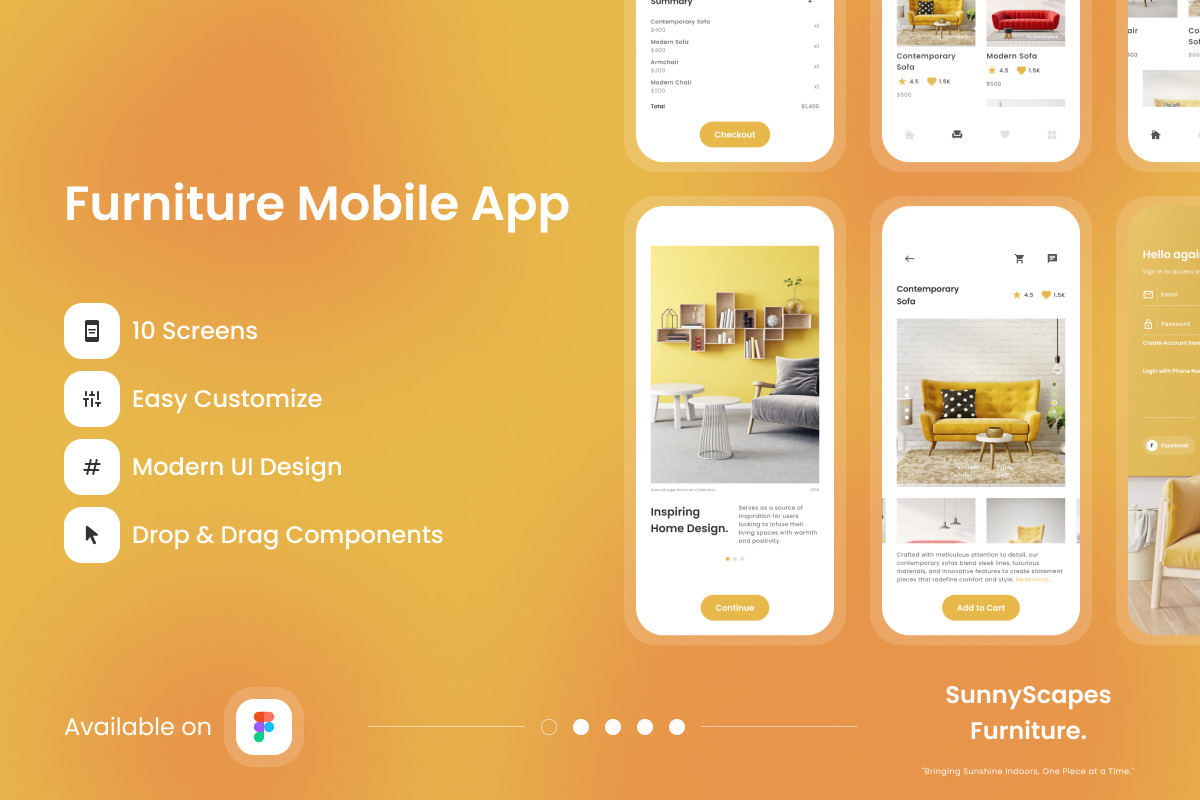 Sunny Scapes - Furniture Mobile App