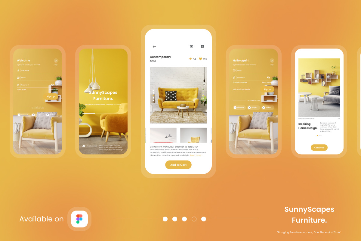 Sunny Scapes - Furniture Mobile App