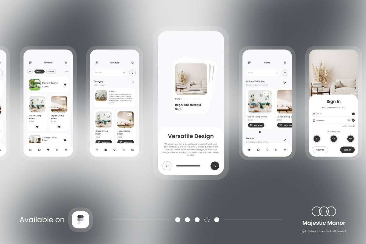 Majestic Manor - Furniture Mobile App