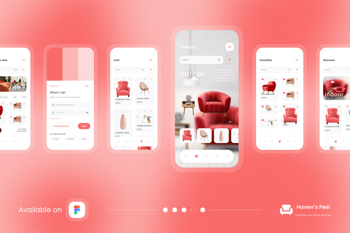 Havens Feel - Furniture Mobile App Havens Feel - Furniture Mobile App