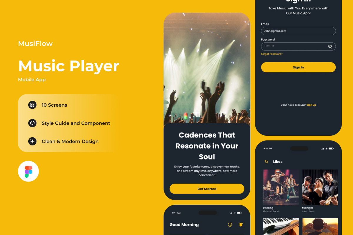 MusiFlow - Music Player Mobile App MusiFlow - Music Player Mobile App