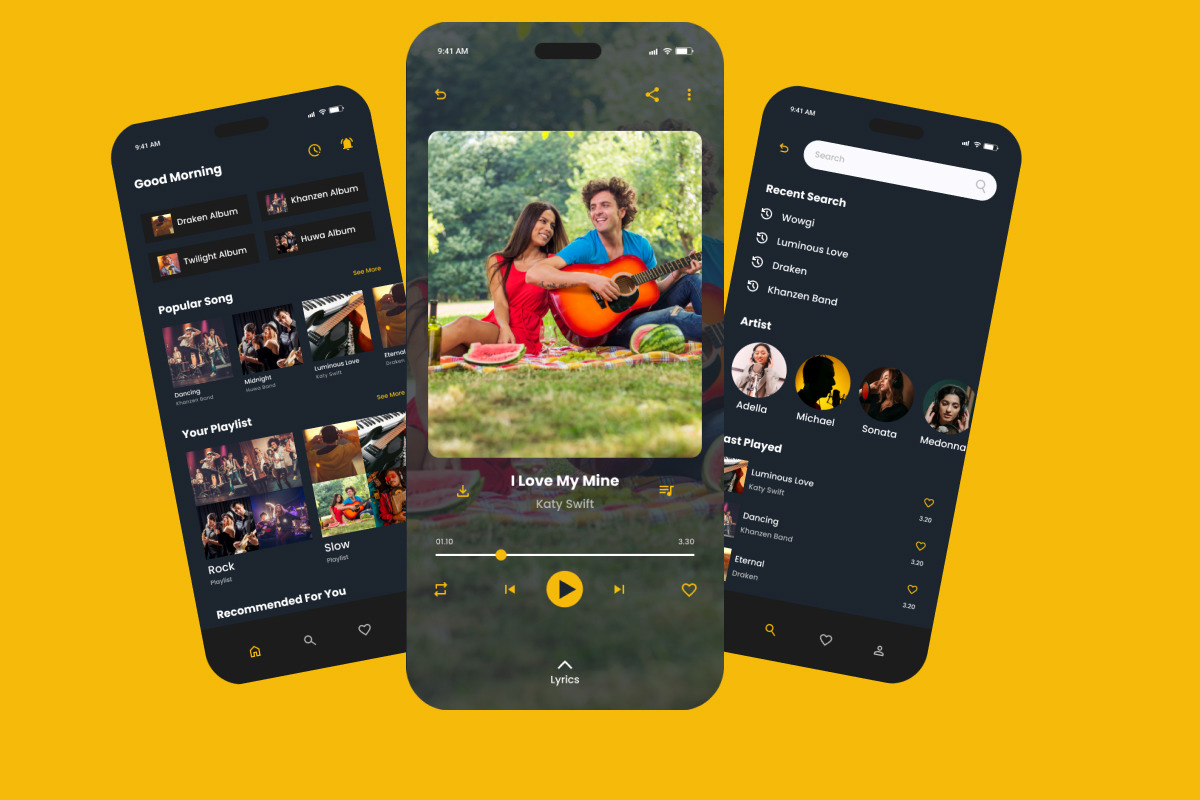 MusiFlow - Music Player Mobile App MusiFlow - Music Player Mobile App