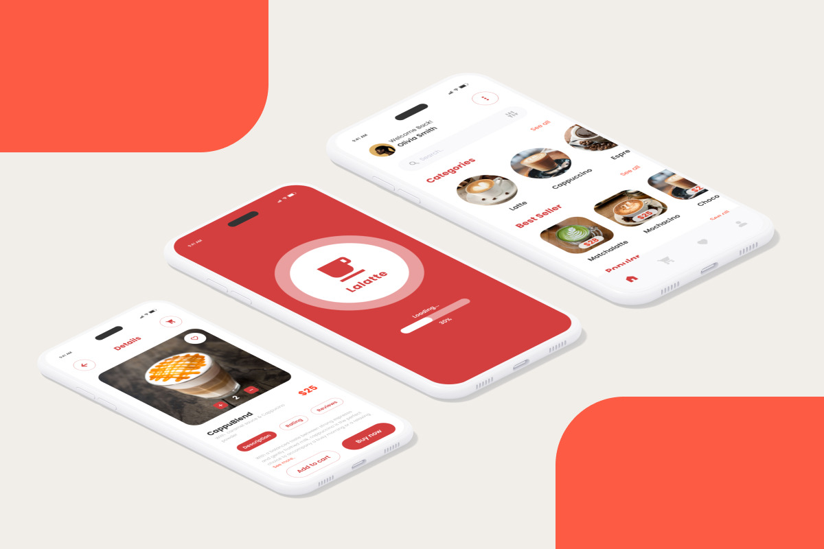 Lalatte - Coffee Shop Mobile App Lalatte - Coffee Shop Mobile App
