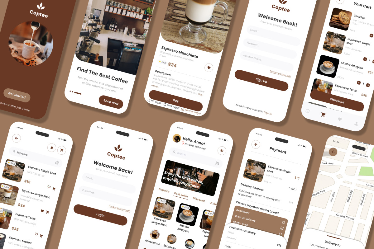 Coptee - Coffee Shop Mobile App Coptee - Coffee Shop Mobile App