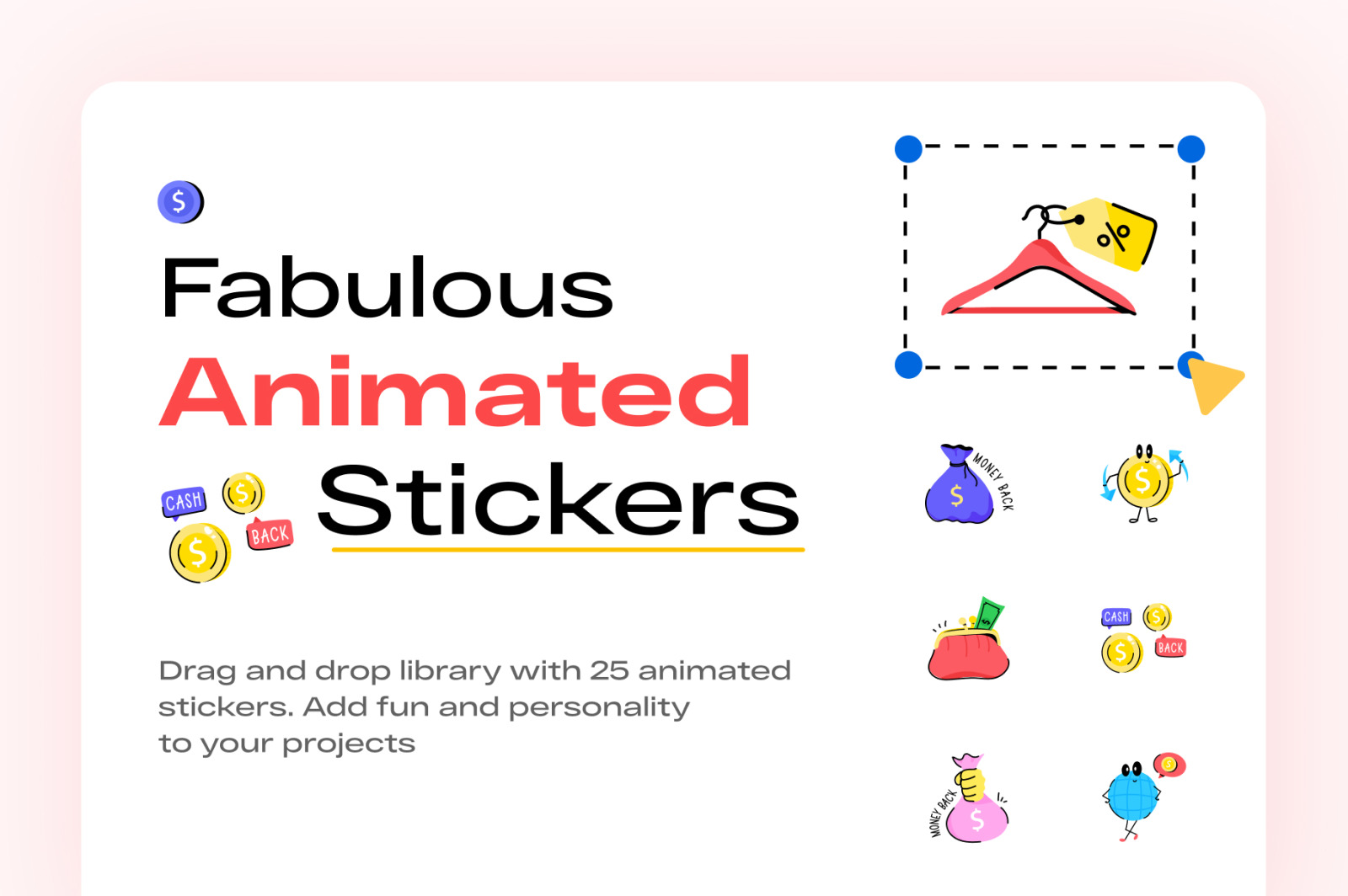 Sale and Refund Animated Stickers