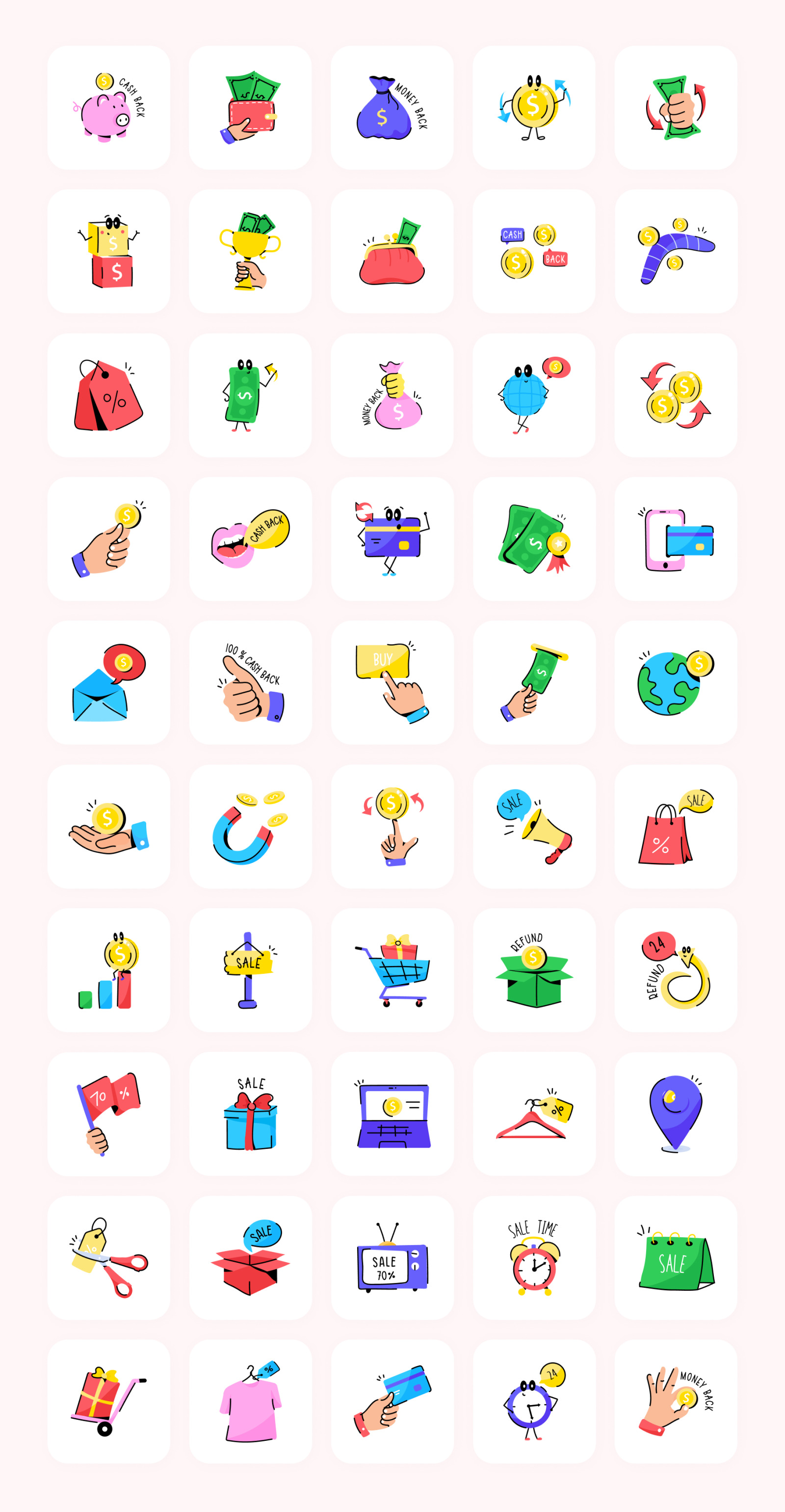 Sale and Refund Animated Stickers Sale and Refund Animated Stickers