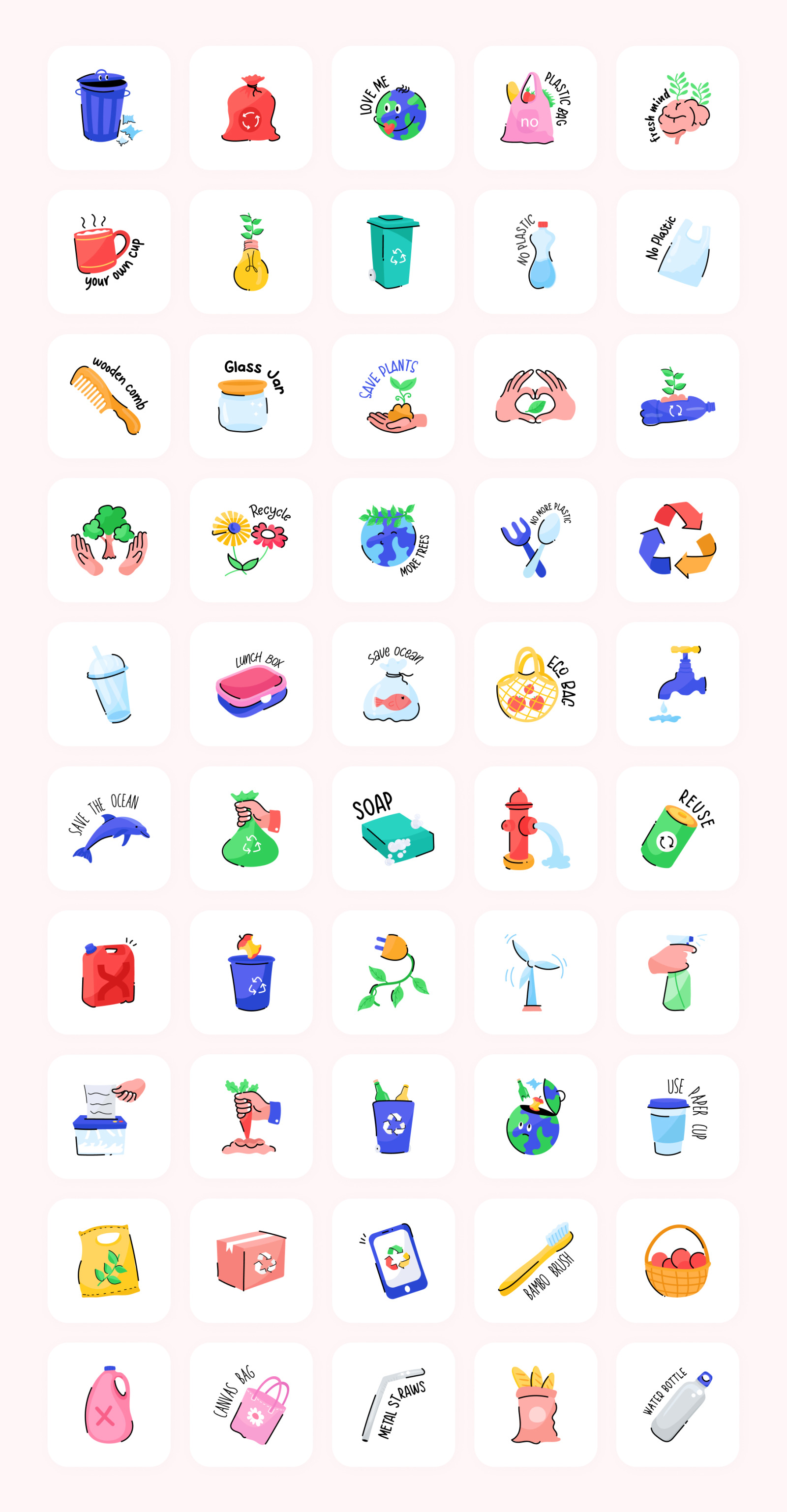 Recycling Animated Stickers