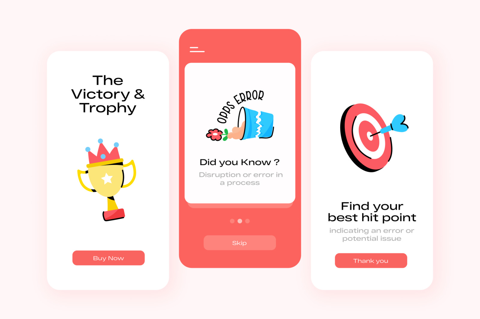 Success and Error Animated Stickers Success and Error Animated Stickers