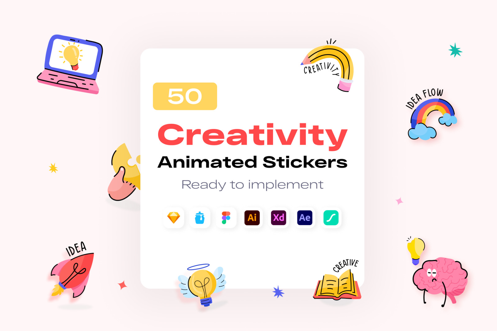 Creativity Animated Stickers Creativity Animated Stickers