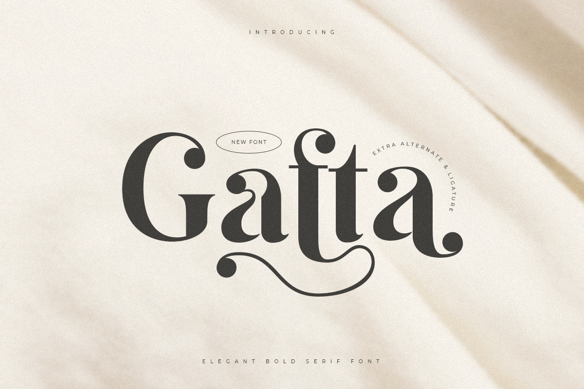 Gafta - Elegant Bold Serif Font Gafta - Elegant Bold Serif Font