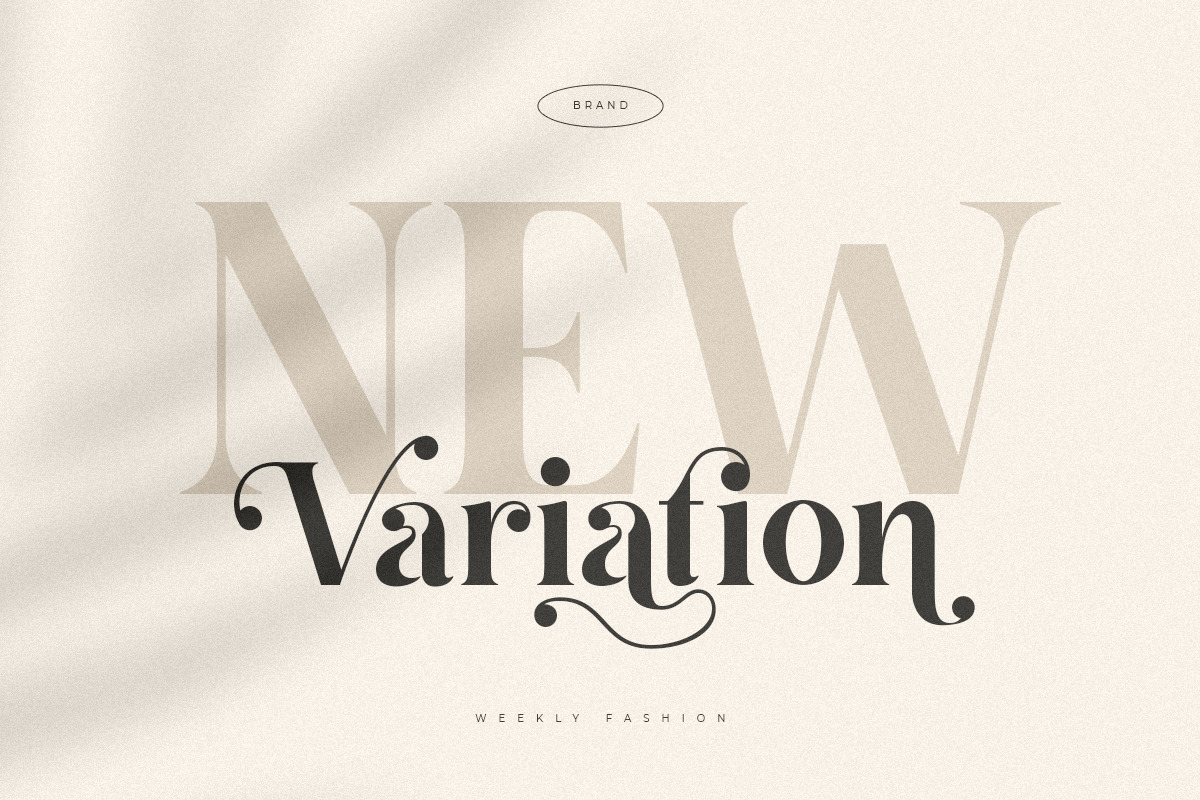 Gafta - Elegant Bold Serif Font On Yellow Images Creative Store - 132474