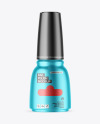 Matte Metallic Nail Polish Bottle Mockup