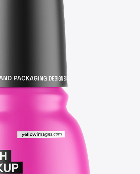 Matte Nail Polish Bottle Mockup