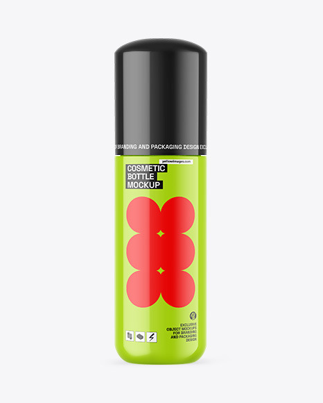 Glossy Cosmetic Bottle Mockup