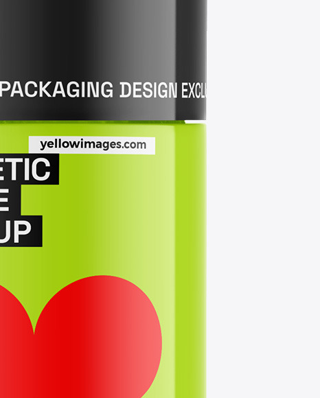 Glossy Cosmetic Bottle Mockup