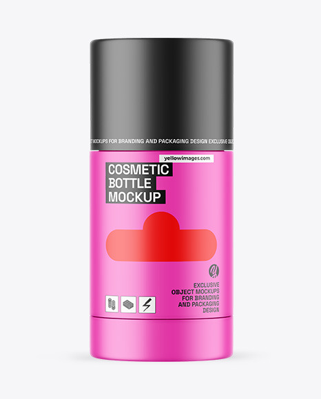 Matte Cosmetic Bottle Mockup