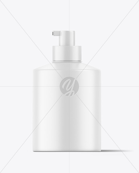 Matte Cosmetic Pump Bottle Mockup