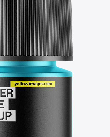 Matte Metallic Dropper Bottle Mockup