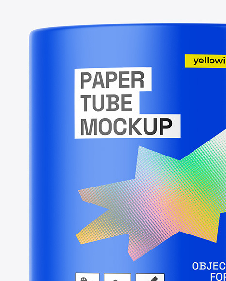 Matte Paper Tube Mockup