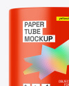 Glossy Paper Tube Mockup