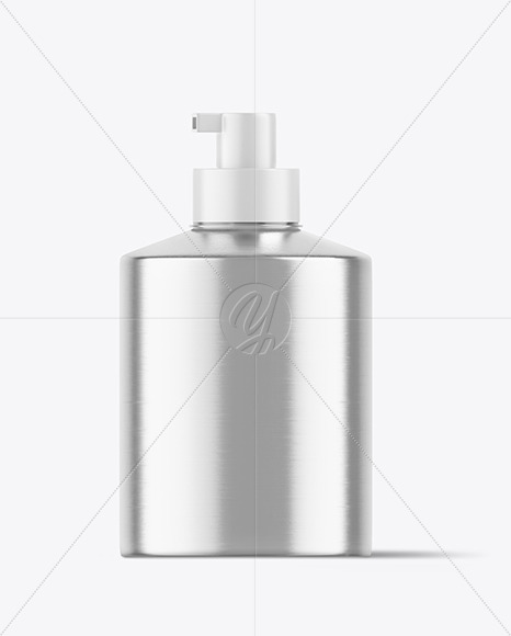 Metallic Cosmetic Pump Bottle Mockup