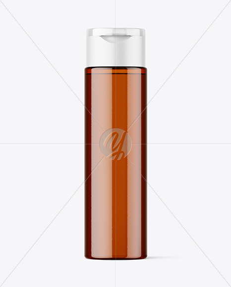 Amber Cosmetic Bottle Mockup