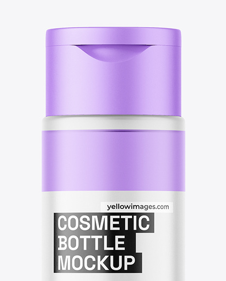 Frosted Cosmetic Bottle Mockup