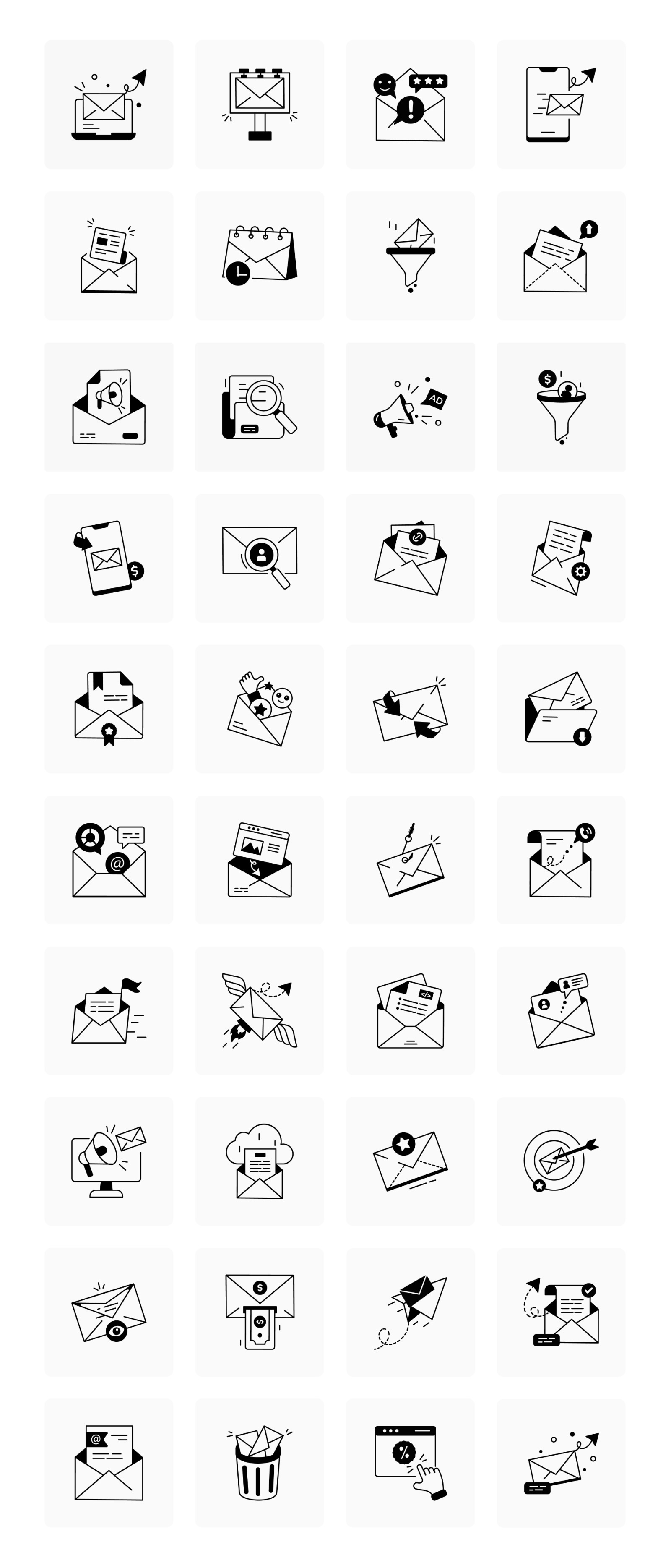 Animated Email Marketing Icons