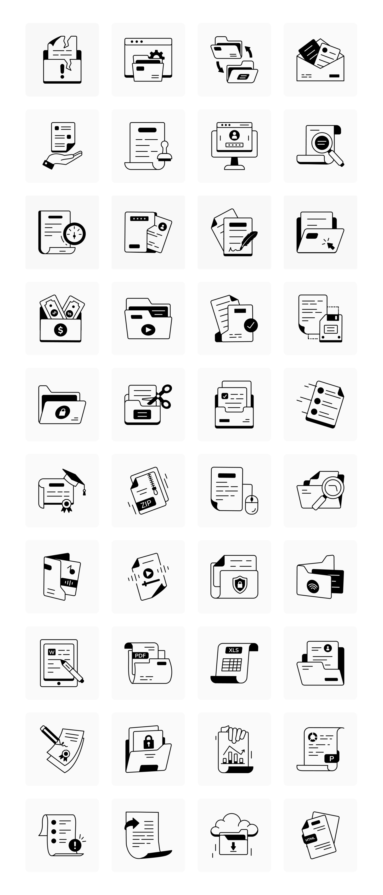 Animated File and Document Icons