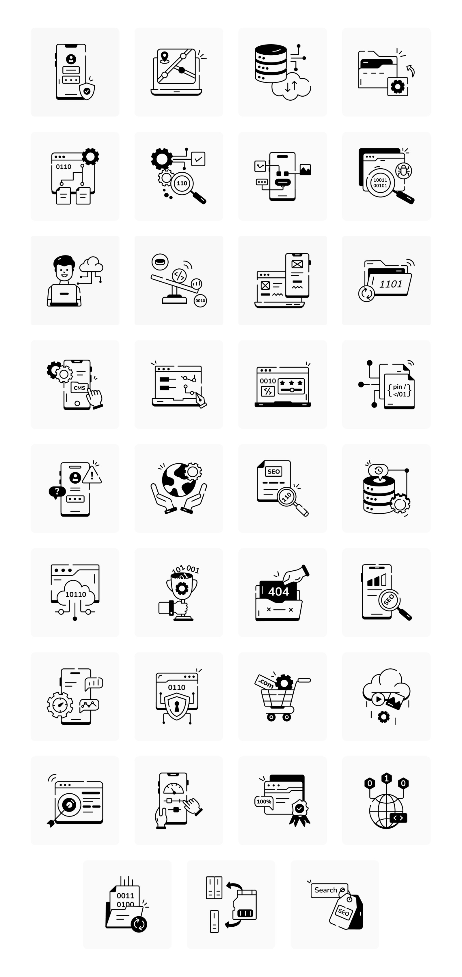 Animated Web Development Icons