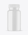 Glossy Plastic Pills Bottle Mockup