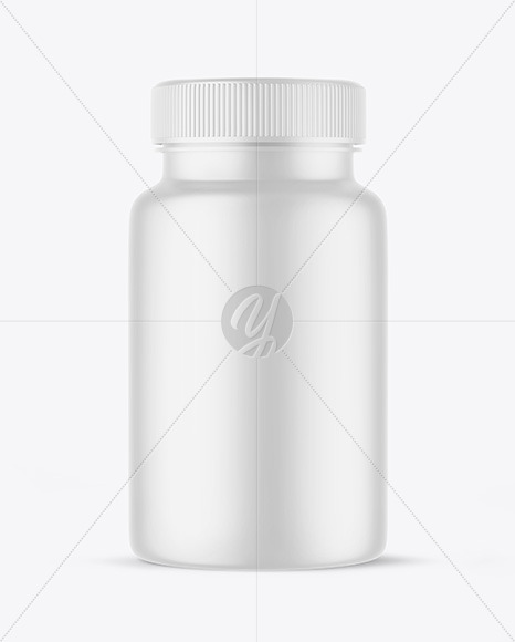 Matte Plastic Pills Bottle Mockup