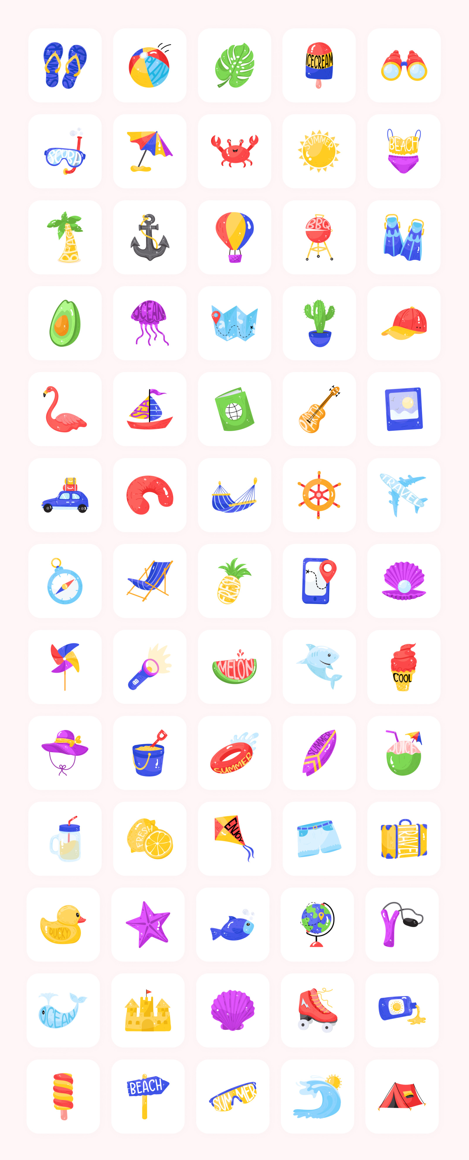 Summer Holiday Animated Stickers Summer Holiday Animated Stickers